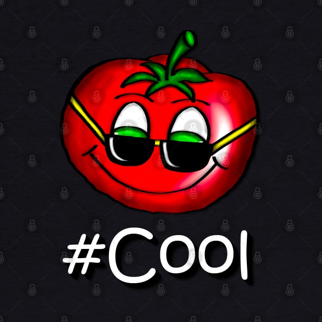 #Cool Tomatoe with sunglasses - white by emyzingdesignz